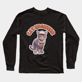 Cat Engineer Long Sleeve T-Shirt